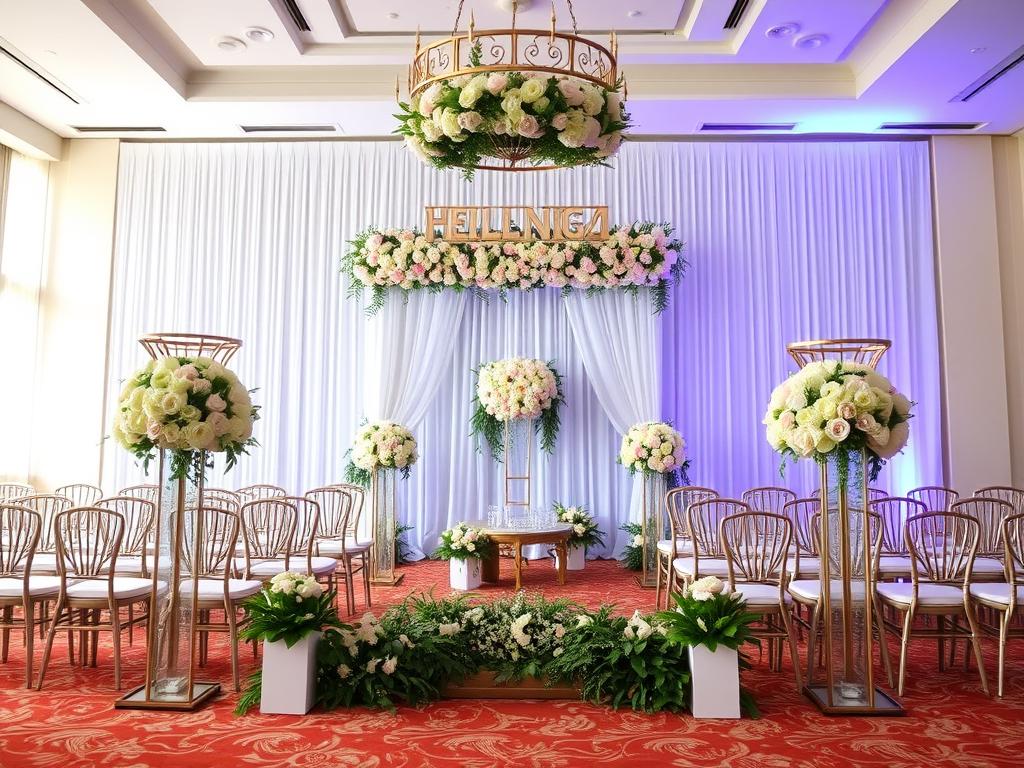 Dekorasi pernikahan paket Magnolia di Sutera Hall Alam Sutera