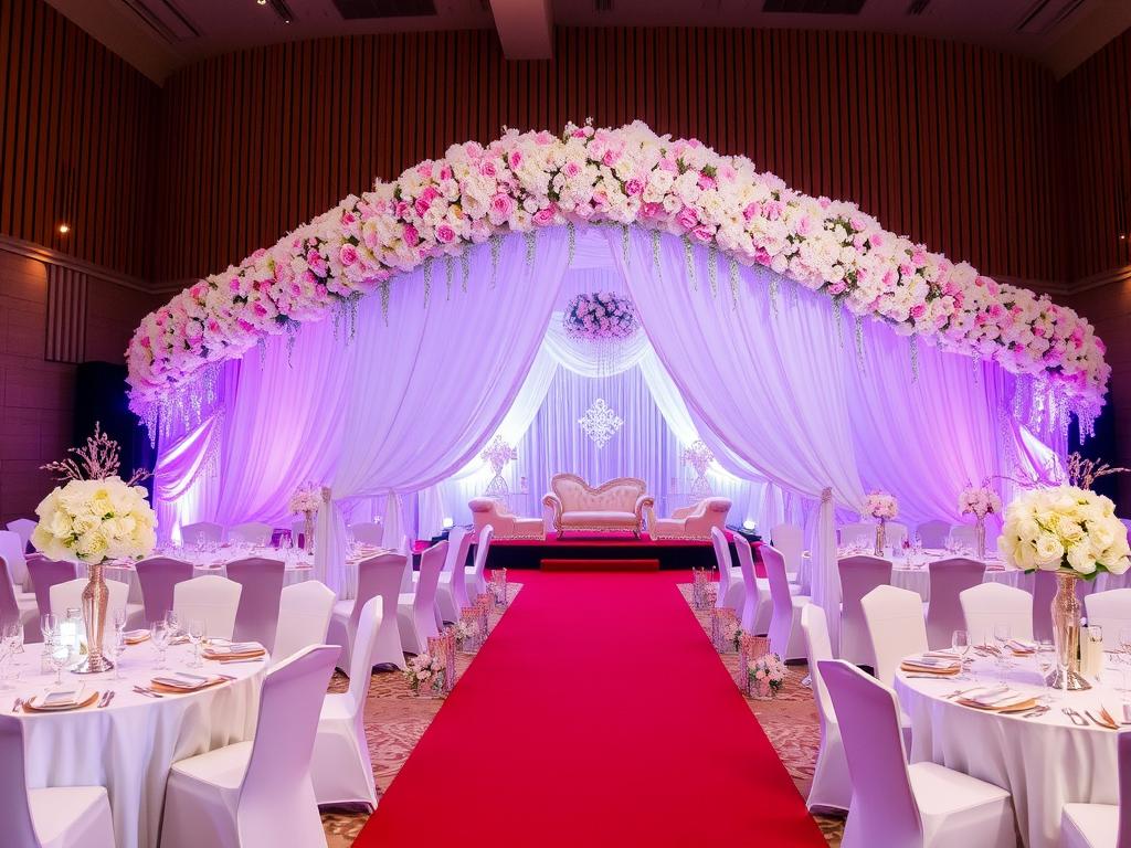 Dekorasi pernikahan paket Orchid di Sutera Hall Alam Sutera