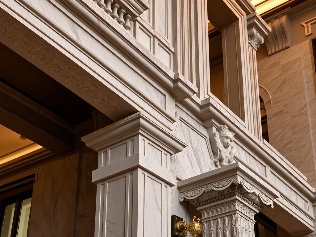 Detail arsitektur dan desain interior Sutera Hall