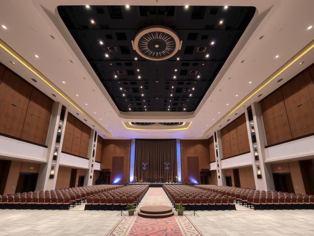 Interior Main Hall Sutera Hall Alam Sutera South Tangerang dengan pencahayaan modern