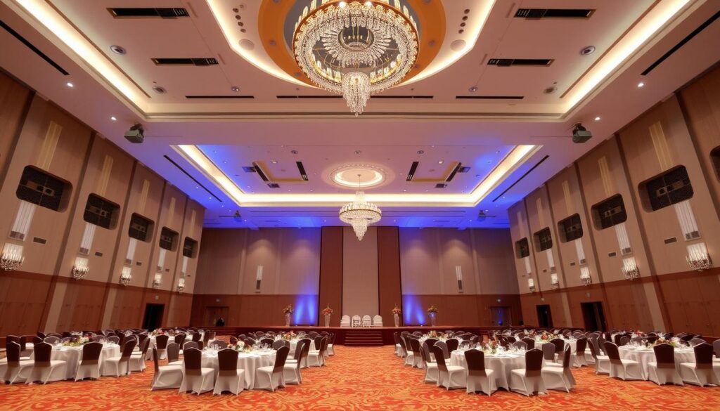 Interior Main Hall Sutera Hall Alam Sutera dengan setup acara formal