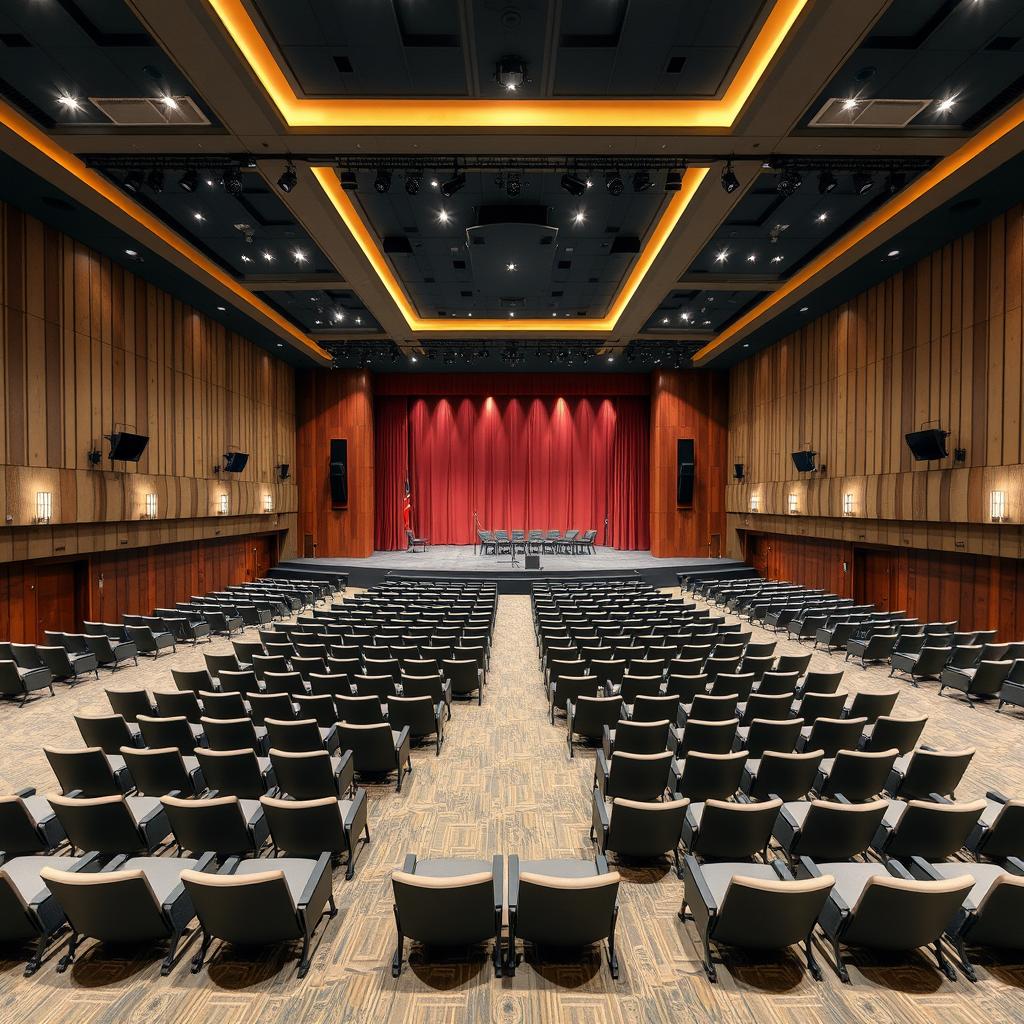 Main Hall Sutera Hall Alam Sutera dengan setup theater