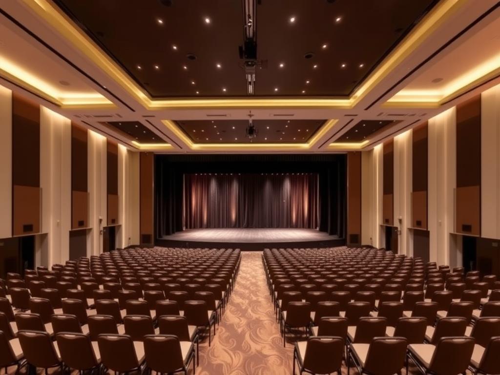 Main Hall Sutera Hall Alam Sutera dengan setup untuk acara besar