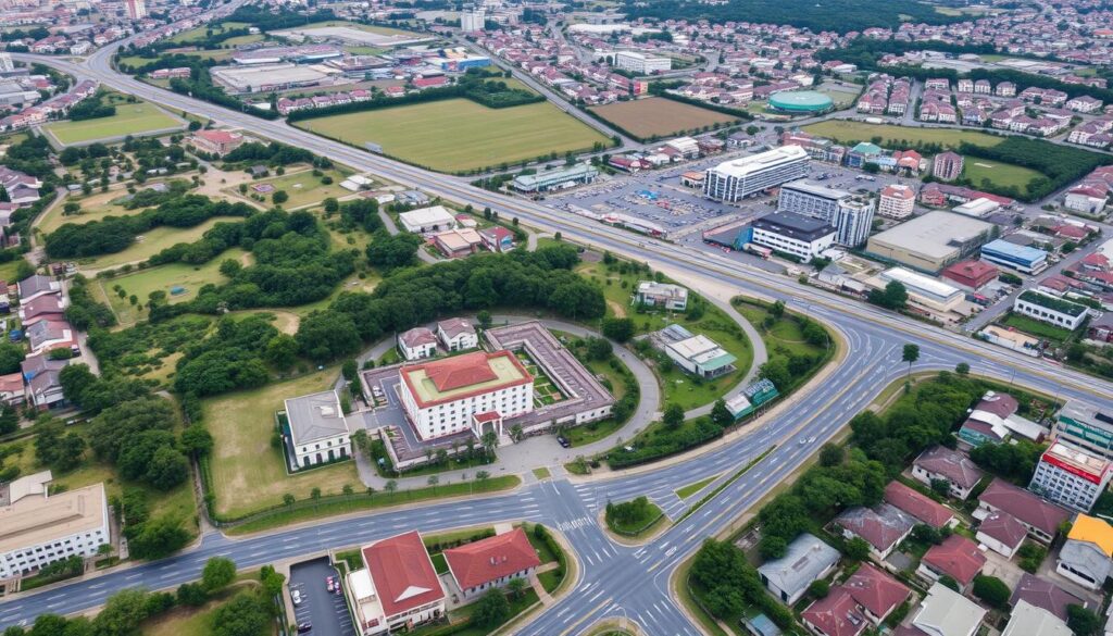 Peta lokasi Sutera Hall di kawasan Alam Sutera Tangerang