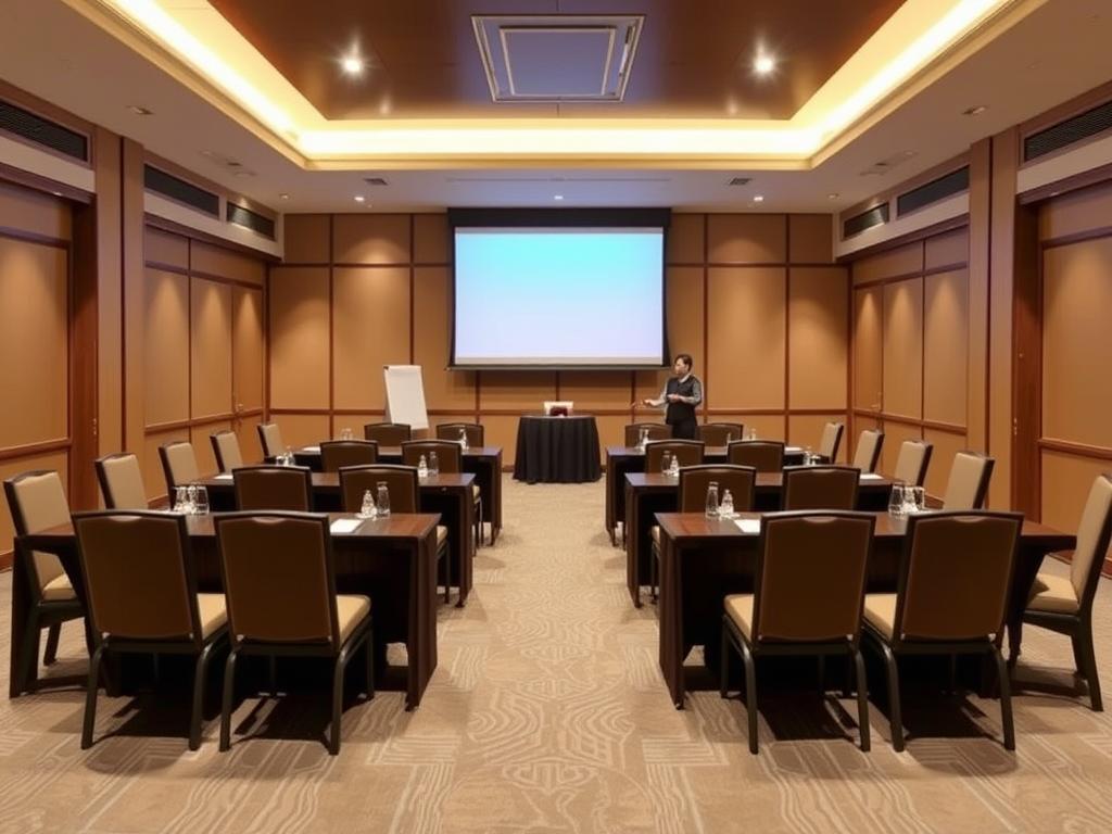 Ruangan Cisadane di Sutera Hall Alam Sutera dengan setup meeting