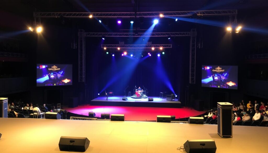 Setup konser musik di Sutera Hall Alam Sutera South Tangerang