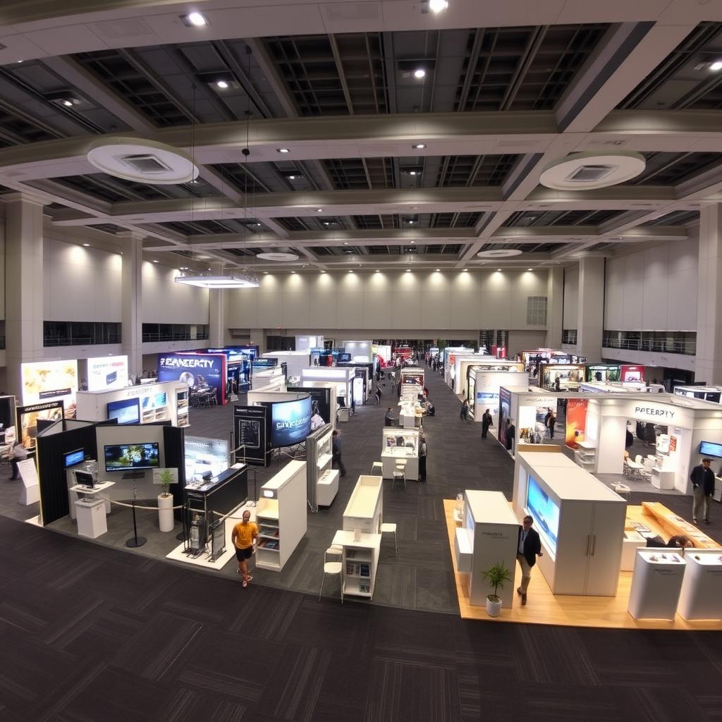 Setup pameran di Sutera Hall Alam Sutera