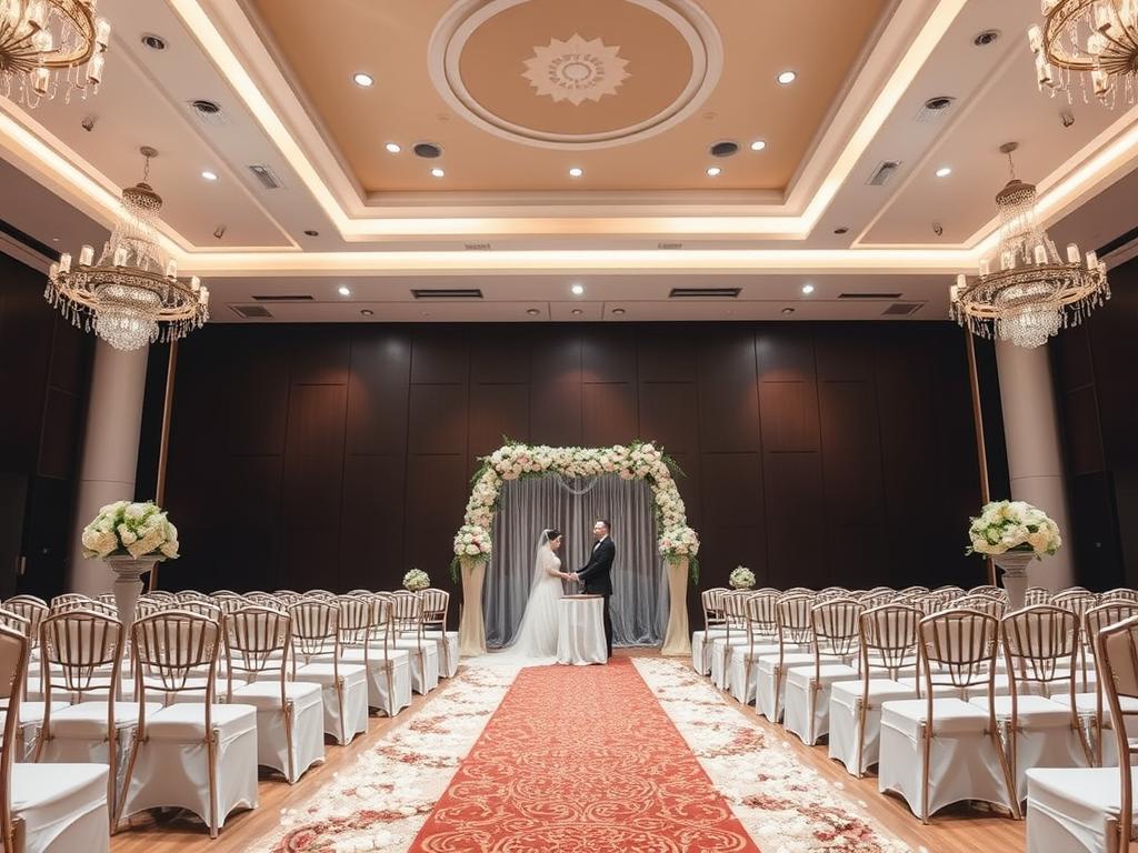 Suasana pernikahan di Main Hall Sutera Hall Alam Sutera South Tangerang