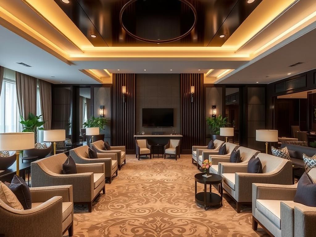 VIP Lounge di Sutera Hall Alam Sutera dengan interior mewah