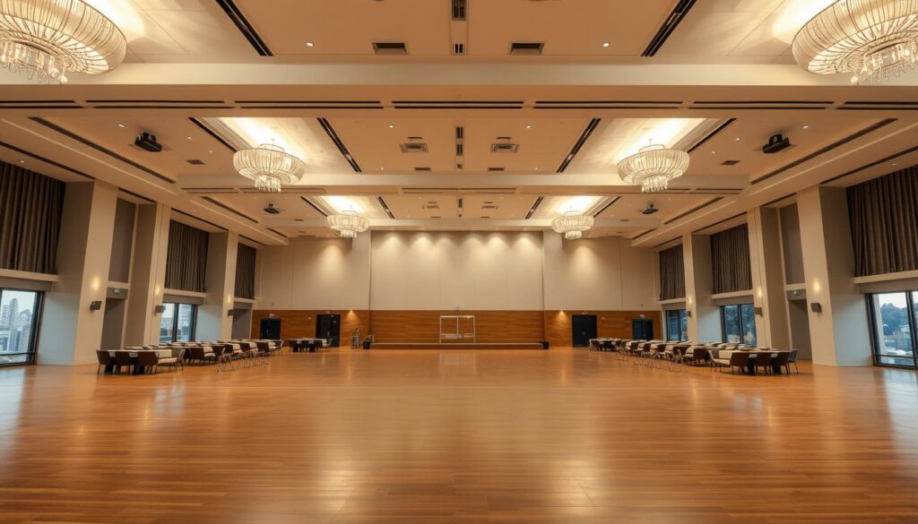 A spacious, versatile event hall at the Sutera Hall venue, featuring high ceilings, large windows allowing ample natural light, and a neutral color palette that can be easily customized for various functions. The room's flexible layout can accommodate intimate gatherings or grand-scale reunions, with clean lines and modern furnishings that create a sophisticated ambiance. Strategically positioned lighting fixtures cast a warm, welcoming glow, while a polished wooden floor provides a sleek, elegant foundation. The open, airy atmosphere and adaptable design make this multifunctional space an ideal choice for hosting memorable class or school reunions of any size. A spacious, versatile event hall at the Sutera Hall venue, featuring high ceilings, large windows allowing ample natural light, and a neutral color palette that can be easily customized for various functions. The room's flexible layout can accommodate intimate gatherings or grand-scale reunions, with clean lines and modern furnishings that create a sophisticated ambiance. Strategically positioned lighting fixtures cast a warm, welcoming glow, while a polished wooden floor provides a sleek, elegant foundation. The open, airy atmosphere and adaptable design make this multifunctional space an ideal choice for hosting memorable class or school reunions of any size.
