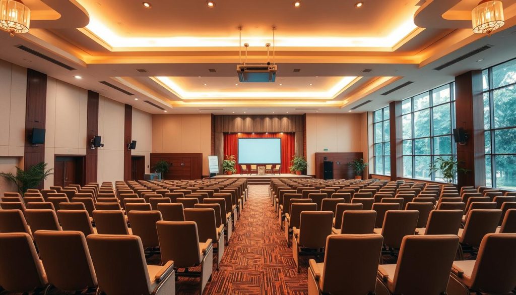 A spacious and elegantly designed seminar hall named Sutera Hall.