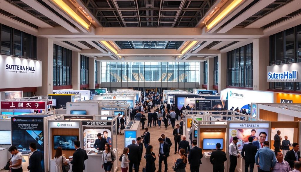 A spacious expo venue at Sutera Hall.